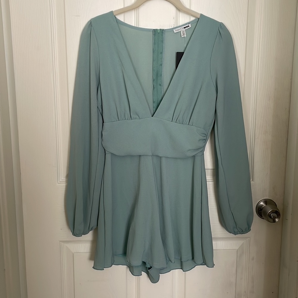Mint Fashion Nova Romper - Picture 4 of 7